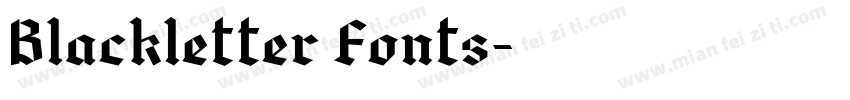 Blackletter Fonts字体转换
